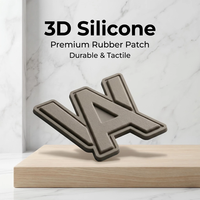 Étiquettes de vêtements en silicone écologiques personnalisables, découpées au laser, carrées/en rouleau, logo 3D en relief imprimé pour sacs et vêtements - Usine
