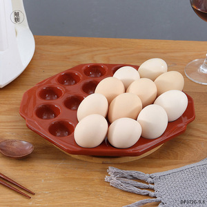 Plat à pâtisserie en céramique Dongpeng, 24 trous, couleur café foncé, résistant au four, pour hôtel, café, thé, DP372G-9.8 - Product Image 4