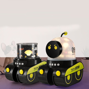 Caja de Música Romántica Moderna con Proyección, Proyector LED Recargable, Luz Nocturna de 360 Grados, Mini ABS, Control Táctil, Regulable, para Bebés y Niños - Product Image 1