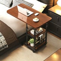 Escritorio de Computadora Enrollable y Ajustable en Altura para Cama, Mesa de Estudio y Escritura Simple, Estación de Trabajo Portátil para el Hogar y Dormitorio