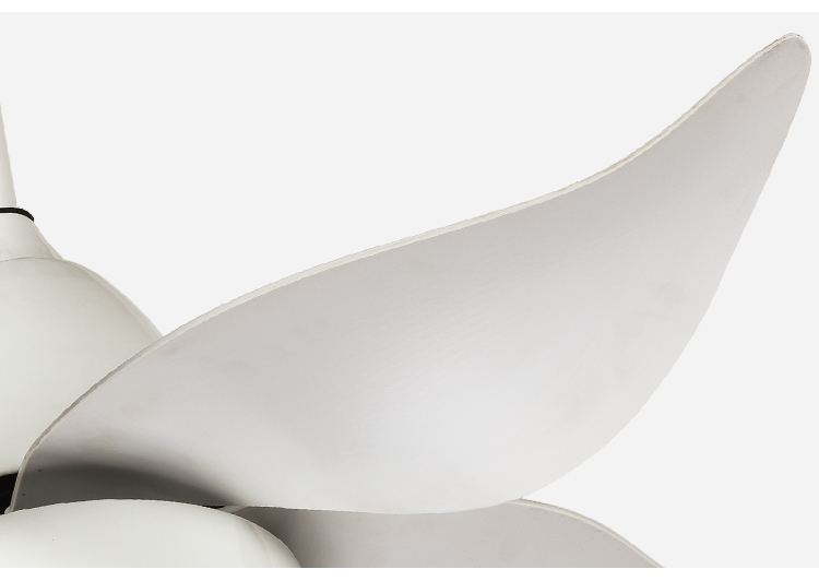 Breezelux hot selling 42" power AC DC abs leaves decorative ceiling fan efficiency fancy ceiling fan