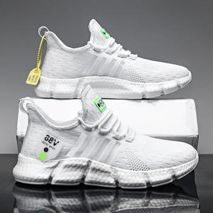 Chaussures pour hommes, été, couple, maille respirante, style coréen, grande taille, tendance de la mode, chaussures de sport décontractées, chaussures de course en plein air - Product Image 1