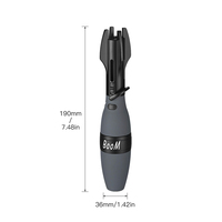 Vente en gros Briquet torche fusée missile bleu Jet Style design vintage Coupe-vent Métal rechargeable Réutilisable pour le camping