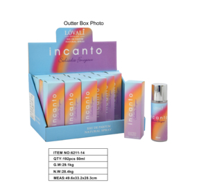 LUCA Perfume de lujo para mujer 50ml * 2PCs Eau De Parfum Body Spray Colonia Woody Scent Perfume - Product Image 1