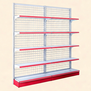 High Quality Century United Metallic Heavy Duty Double-sided Epoxy Powder Coated 5 <b>Shelves</b> Supermarket Display <b>Rack</b> Quick - Product Image 1