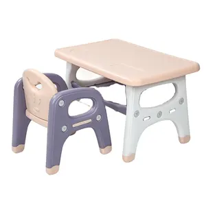 Çocuklar çocuk anaokulu okul öncesi mobilya setleri plastik çocuk masa ve sandalye