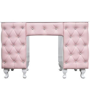 Mesa <span class=keywords><strong>de</strong></span> Manicura para Salón <span class=keywords><strong>de</strong></span> Belleza, Mesa para Uñas con Silla <span class=keywords><strong>de</strong></span> <span class=keywords><strong>Manicurista</strong></span>, Color Rosa - Product Image 4