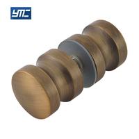 YMC tailles personnalisées Bronze Antique laiton douche verre bouton de poignée de porte pour salle de bain