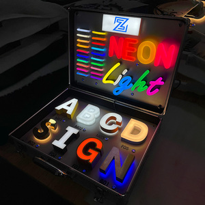 Wasserdichte <span class=keywords><strong>Business</strong></span> Neon Sign Probe LED <span class=keywords><strong>Letter</strong></span> Sign <span class=keywords><strong>Sample</strong></span> Letters Box - Product Image 5