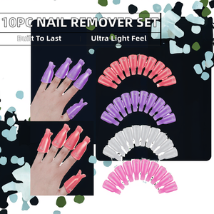 ชุดคลิปหนีบเล็บพลาสติกสำหรับล้างยาทาเล็บ 10 ชิ้น พร้อมถุง OPP - Product Image 2