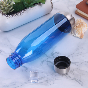 DD4401 logotipo personalizado 50 Ml bebida botella de agua plástico BPA libre FONDO DE ACERO INOXIDABLE gimnasio deporte botella taza botella de agua - Product Image 2