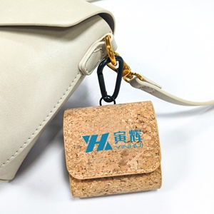 Thiết kế mới thời trang <span class=keywords><strong>Bluetooth</strong></span> tai nghe trường hợp và tai nghe Túi bảo vệ hạt gỗ kết cấu da với loại nút - Product Image 6