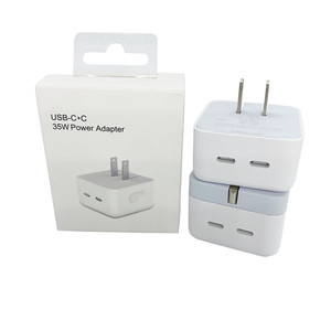 Venta al por mayor Original 35W Dual PD <span class=keywords><strong>Cargador</strong></span> Rápido Tipo C Adaptador de PD Usb C <span class=keywords><strong>Cargador</strong></span> de Pared Adaptador de Corriente de Alta Calidad para <span class=keywords><strong>Iphone</strong></span> - Product Image 5