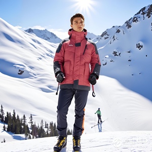 Venta al por mayor a prueba de viento grueso <span class=keywords><strong>Snow</strong></span> Down ropa de invierno impermeable chaqueta de esquí para hombre