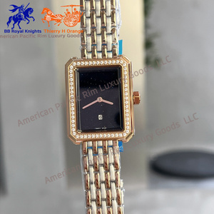 Montres analogiques en quartz pour femmes, montres de luxe en acier inoxydable pour femmes, montre-bracelet étanche pour femmes - Product Image 1