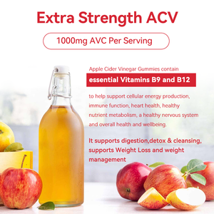 Cuka sari apel Gummies cepat metabolisme membakar lemak menurunkan berat badan suplemen B9 <span class=keywords><strong>B12</strong></span> <span class=keywords><strong>vitamin</strong></span> untuk remaja - Product Image 4