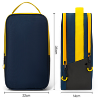 Sac de rangement pour chaussures en tissu Oxford, double compartiment, grande capacité, moderne et très vendu, idéal pour les voyages en extérieur