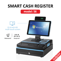 Machine de point de vente 15.6 ''tout en un systèmes de point de vente/caisses enregistreuses à écran non tactile pour petite entreprise S6
