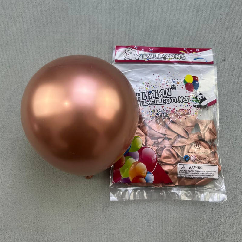 Wholesale 10inch Shuaian Balloon Globos Metallic Latex Balloons 10Inch Chrome Latex Helium Balloons Wedding Party Decor Supplies