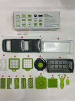 2026 SY Hot Selling Keukenhulpmiddelen Gadgets 16-in-1 Groentehakker Snijder Multifunctionele Mandoline Rasp