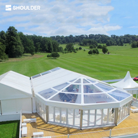 Tente de réception sur mesure avec structure en aluminium, grande tente modulaire extérieure pour mariage, banquet, exposition, célébration, événement, chapiteau en PVC