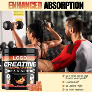 Vente en gros OEM Private Label Solilan Suppléments énergétiques pré-entraînement 5000mg Créatine Monohydrate Gummy Alpha GPC Vitamine Adultes - Product Image 3