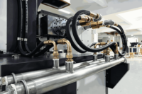Mixer Internal Laboratorium Karbon Hitam 1L Pemanas Uap Hidrolik Ram CE