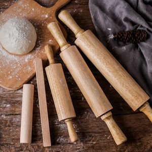Factory Beech Wood <b>Rolling</b> Pin Set Solid Wood Dough Roller Custom Logo Non-Stick Kitchen <b>Tool</b> for Baking Pizza, Cookies & Bread - Product Image 3
