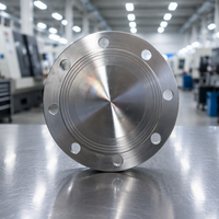 Bride aveugle forgée en acier inoxydable haute pression, alliage de fer, surface polie, pour l'industrie pétrolière, gaz et chimique, conforme ASME B16.5