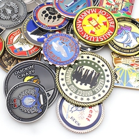 Pièce de monnaie commémorative personnalisée en métal émaillé 3D avec bordure en corde, médaillon de collection