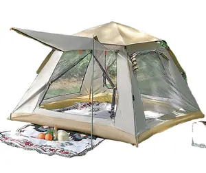 Most Popular In 2023 Oem/odm Fully Automatic 3-4/4-6 People Beach Speed Camping Rain - Proof Camp Square Tent