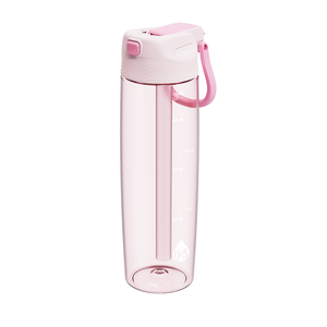 Fabricant de grandes bouteilles d'eau en plastique transparent sans BPA avec paille de motivation de marque logo personnalisé fantaisie tritan - Product Image 1