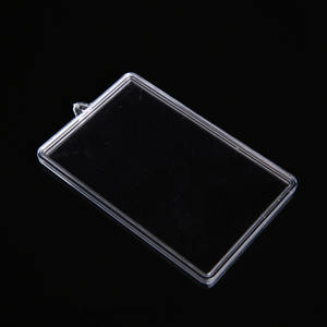 Porta Tarjetas Rígido Transparente de PS para Identificación de Trabajo, Autobús y Documentos, Práctico Porta Tarjetas de Identificación - Product Image 2