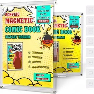 Manufacturer Custom Modern Clear Acrylic <b>Floating</b> Comic Book Wall Display Shelf with Washable Anti-Rust Finish for Home - Product Image 3