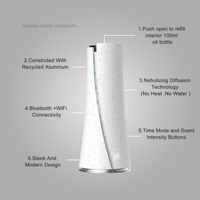 Diffuseur d'arômes intelligent sans eau pour la maison, diffuseur d'huiles essentielles sans eau, rafraîchisseur d'air, difusor de aroma