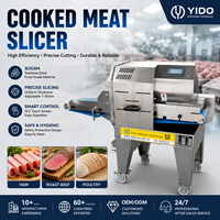 Machine à découper la viande de précision en acier inoxydable SUS304, trancheuse automatique de viande cuite pour jambon, bacon, bœuf, saucisses avec certification CE