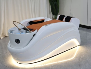Fully automatic <b>electric</b> massage hair washing bed hair salon special hair washing and rinsing bed hair salon steam - Product Image 2