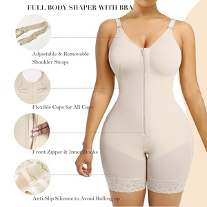 Body de Alta Compresión con Control de Abdomen - Cierre de Cremallera en la Entrepierna, Levanta Glúteos, Moldea la Cintura - Product Image 3