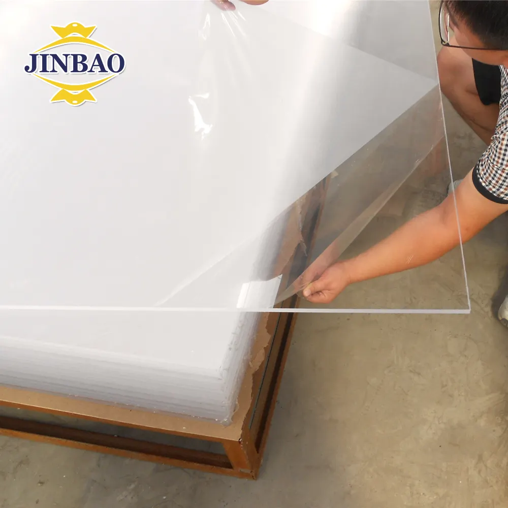 JINBAO Feuilles de PMMA 1220*2440mm 100% Surface solide acrylique corian vierge Panneau acrylique blanc givré