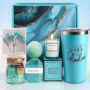 Ensemble cadeau de soin spa avec tasse thermique d'aromathérapie, style tendance créatif, tasse isotherme pour Noël, la Saint-Valentin - Product Image 1