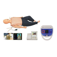 Gelişmiş Yetişkin İlk Yardım Eğitimi Yarım Gövdeli Manken CPR Entübasyon Defibrilasyon Çok Fonksiyonlu Simülatör Tıbbi Eğitim