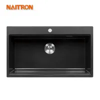 NAITRON Custom Size Kitchen Granite Sink Composite Quartz Material Hotel Kitchen Applicable