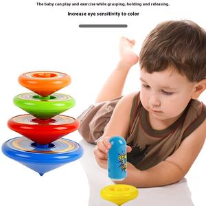 Jouet en plastique rotatif amusant à plusieurs niveaux empilés, mini toupie avec fonction <span class=keywords><strong>de</strong></span> combat - Product Image 3