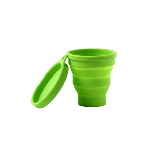 Gobelet en silicone pliable de haute qualité, compact, durable, anti-fuite, compatible lave-vaisselle, vendu à l'unité, idéal pour les voyages - Product Image 1