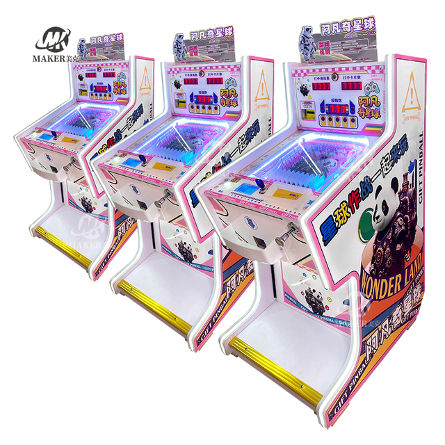 MAKER High Quality Pinball Machine Arcade Game Vintage Cheap 5/6/7 Balls Coin Operated Mechanical Pinball Machine for Kids