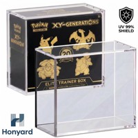 Protecteur TCG en acrylique pour boîte de boosters Pokémon ETB, magnétique, anti-UV, écologique, pour vitrine moderne, qualité supérieure