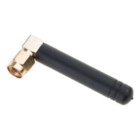 Mini antenne WiFi double bande 2,4 GHz 5,8 GHz 3,5 dBi en caoutchouc, connecteur de tige en caoutchouc, antenne externe omnidirectionnelle verticale