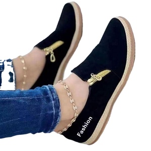 New Round Toe <strong>Zip</strong> Walking Women <strong>Sneakers</strong> Lightweight Soft Driving Shoes - Product Image 3