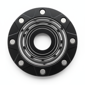 精密数控铣削和线切割零件编码器盘铝/不锈钢黑色阳极氧化高精度 - Product Image 1