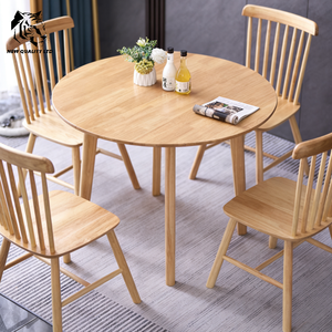 Meubles de salle à manger en bois massif, table ronde, nouvelle mode, prix compétitifs, sur mesure, en stock, prêts à être expédiés, vente en gros Chine. - Product Image 1